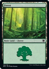 Forest (136) - Magic Game Night: Free-For-All - Magic: The Gathering card