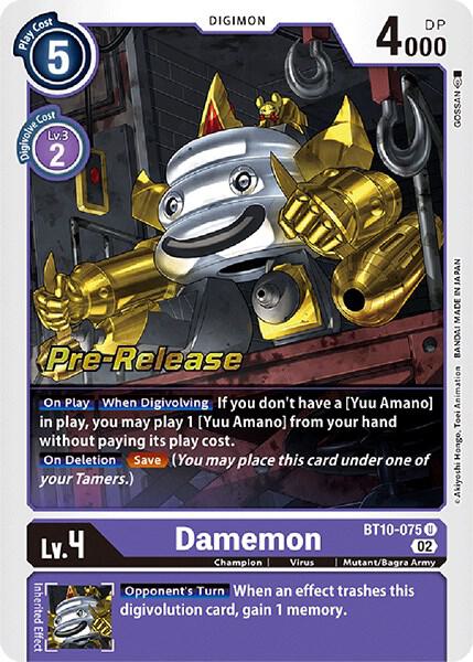 Damemon BT10-075 U card
