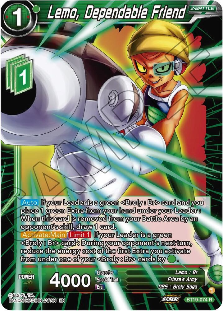 Lemo, Dependable Friend - Fighter's Ambition - Dragon Ball Super