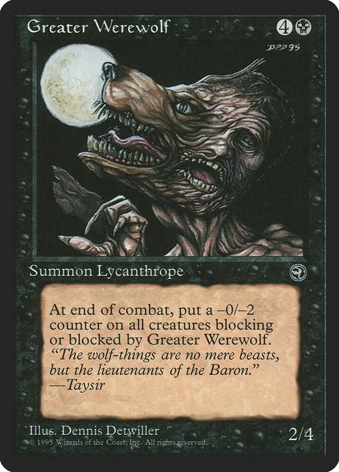 Greater Werewolf - Homelands - Magic: The Gathering Greater Werewolf - Homelands - Magic: The Gathering
