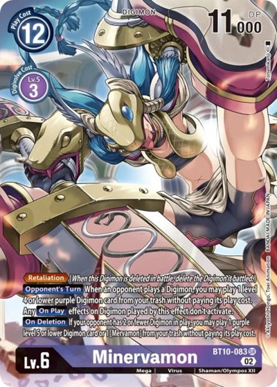 Minervamon (Alternate Art) Xros Encounter card price