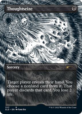 Thoughtseize (Borderless) #1117 – Secret Lair Drop Series (Rare)