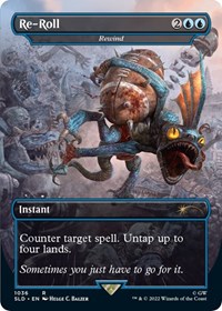 Re-Roll - Rewind (Borderless) (Foil)