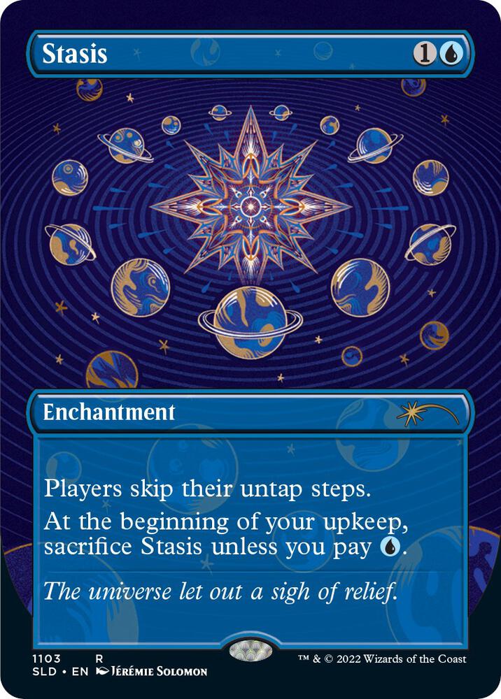 Stasis (Borderless) - Secret Lair Drop Series - Magic: The Gathering