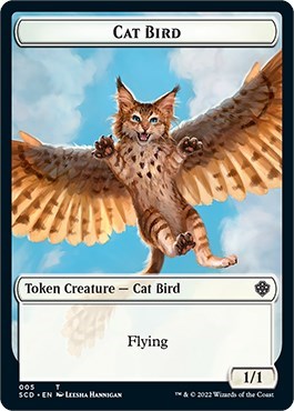 Cat Bird // Thopter Double-Sided Token