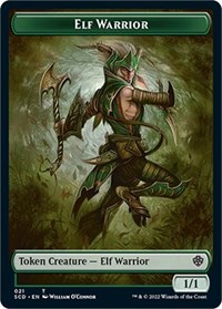 Elf Warrior // Cat Beast Double-Sided Token - Starter Commander Decks - Magic: The Gathering card