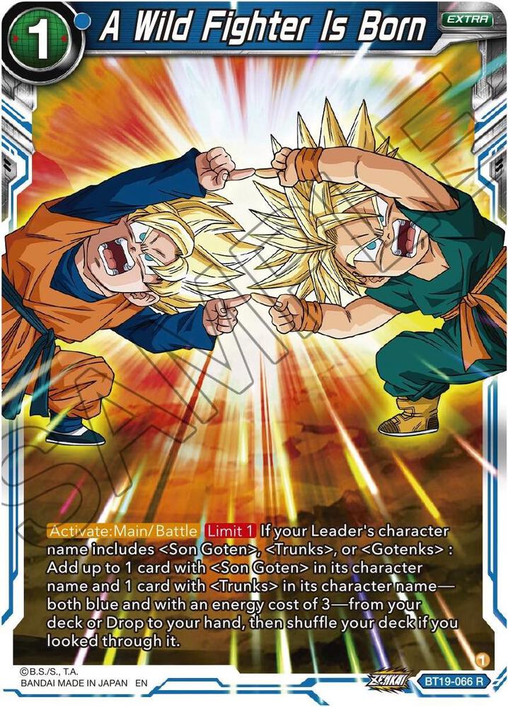 A Wild Fighter Is Born #BT19-066 — Fighter's Ambition
