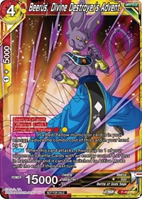Beerus, Divine Destroyer's Advent (Zenkai Series Tournament Pack Vol.2) card art