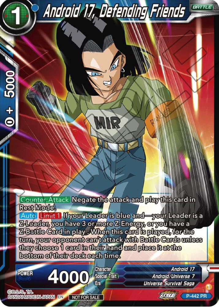 Android 17, Defending Friends (Zenkai Series Tournament Pack Vol.2