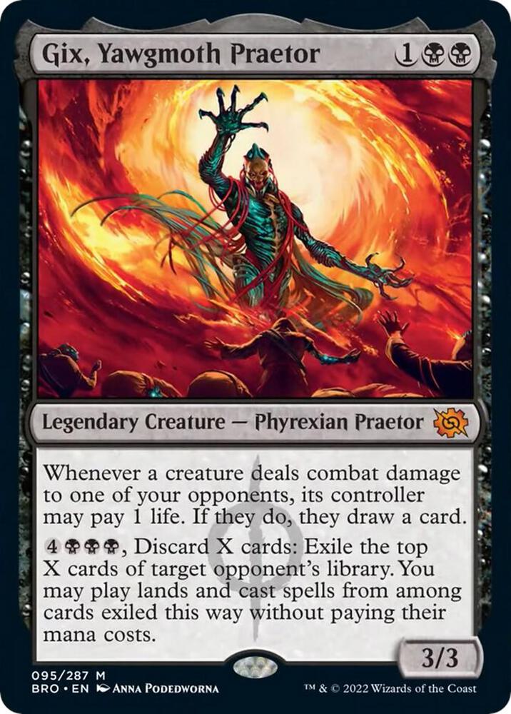 Gix, Yawgmoth Praetor - The Brothers' War - Magic: The Gathering