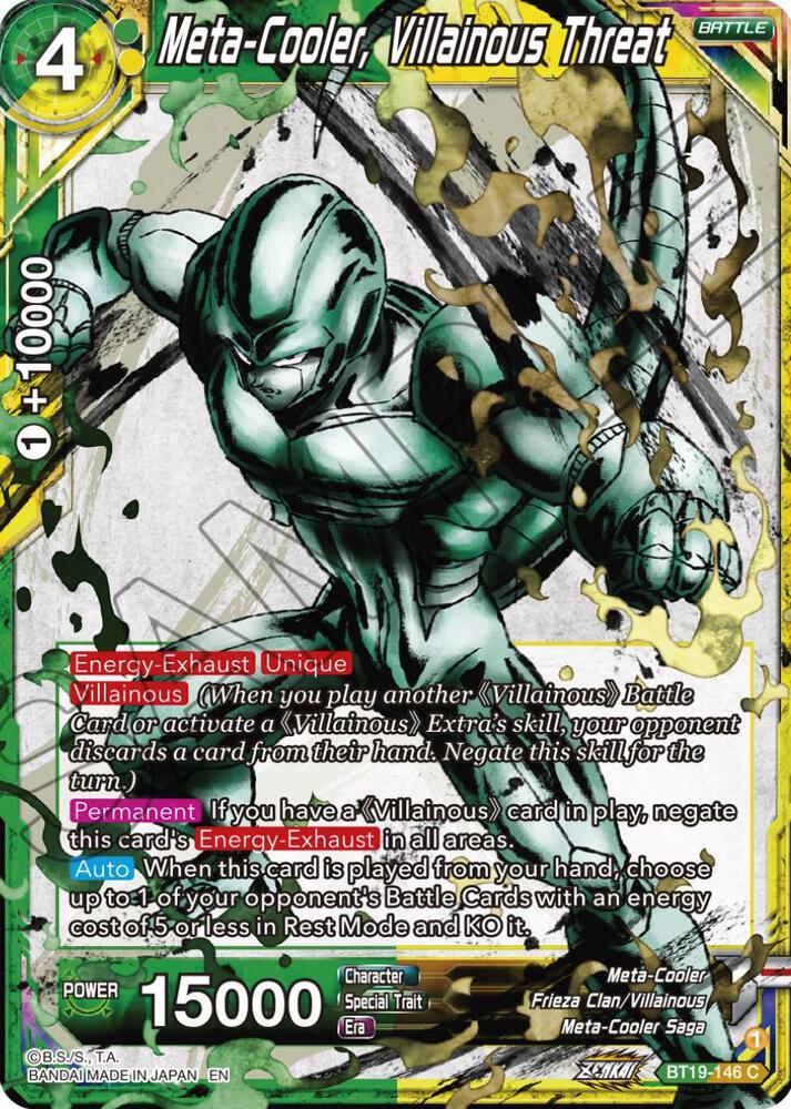Meta-Cooler, Villainous Threat #BT19-146 — Fighter's Ambition