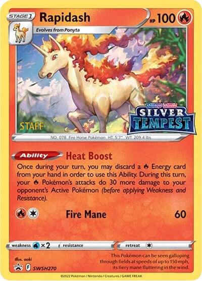 Rapidash - SWSH270 (Prerelease) [STAFF] SWSH270 from SWSH: Sword & Shield Promo Cards