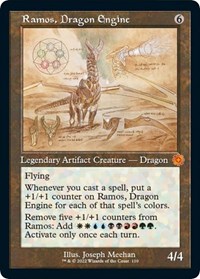 Ramos, Dragon Engine (Schematic) - The Brothers' War: Retro Frame Artifacts - Magic: The Gathering