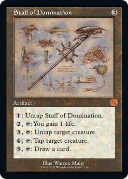 Staff of Domination (Schematic) - The Brothers' War: Retro Frame