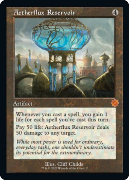 mtg commanders that draw cards Mesmeric Orb (Retro Schematic) (Serialized) [The Brothers' War Retro A main image 1