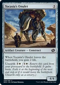 Tocasia's Onulet - The Brothers' War - Magic: The Gathering card