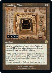Howling Mine (Schematic) (Serial Numbered) - The Brothers' War: Retro Frame Artifacts - Magic: The Gathering card
