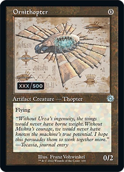 Ornithopter (Schematic) (Serial Numbered)
