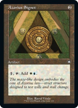 Azorius Signet Retro Frame