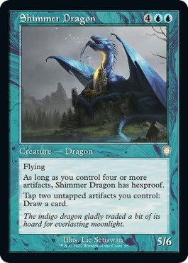 Shimmer Dragon Retro Frame