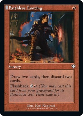 Faithless Looting Retro Frame