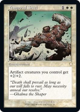 Tempered Steel (Retro Frame) - Commander: The Brothers' War