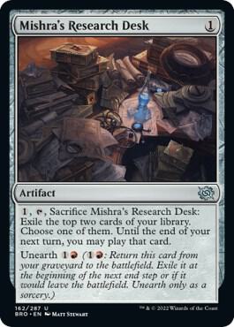 Mishra's Research Desk - The Brothers' War - Magic: The Gathering
