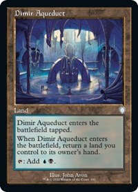 Dimir Aqueduct (Retro Frame) - Commander: The Brothers' War - Magic: The Gathering card