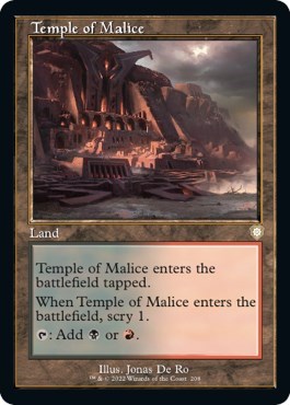 Temple of Malice Retro Frame