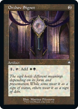 Orzhov Signet Retro Frame