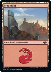 Mountain (275) - The Brothers' War - Magic: The Gathering card