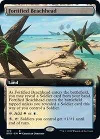 Fortified Beachhead (Extended Art) - The Brothers' War - Magic: The Gathering card