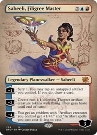 Saheeli, Filigree Master (Borderless) - The Brothers' War - Magic: The Gathering card