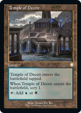 Temple of Deceit Retro Frame