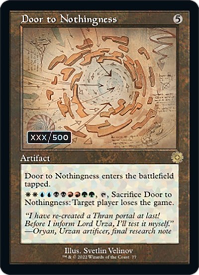 Door to Nothingness (Schematic) (Serial Numbered)