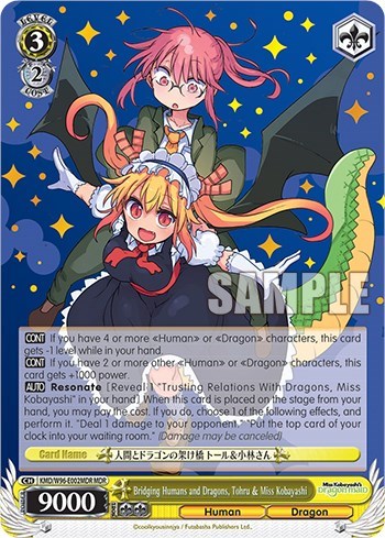 Bridging Humans and Dragons, Tohru & Miss Kobayashi (MDR) card