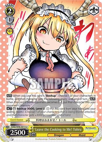 Leave the Cooking to Me! Tohru