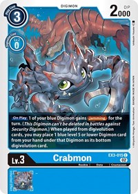 Crabmon - Draconic Roar - Digimon card