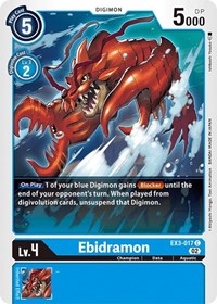 Ebidramon - Draconic Roar - Digimon card