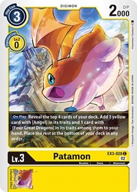 Patamon - Draconic Roar - Digimon card