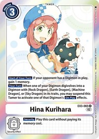 Hina Kurihara - Draconic Roar - Digimon card