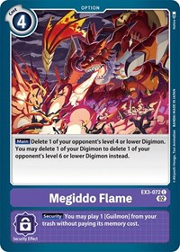 Megiddo Flame - Draconic Roar - Digimon card