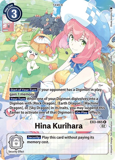 Hina Kurihara (Alternate Art) Draconic Roar Rare Digimon card — value and price