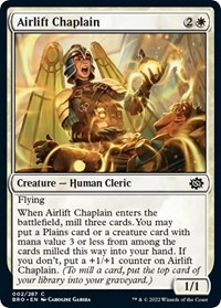 Airlift Chaplain - The Brothers' War - Magic: The Gathering card