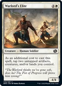 Warlord's Elite - The Brothers' War - Magic: The Gathering card
