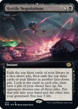 Hostile Negotiations Extended Art