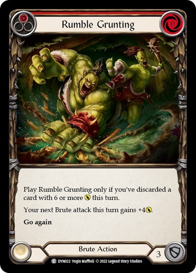 Rumble Grunting Red