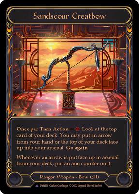 Sandscour Greatbow (Marvel) - Dynasty - Flesh and Blood TCG
