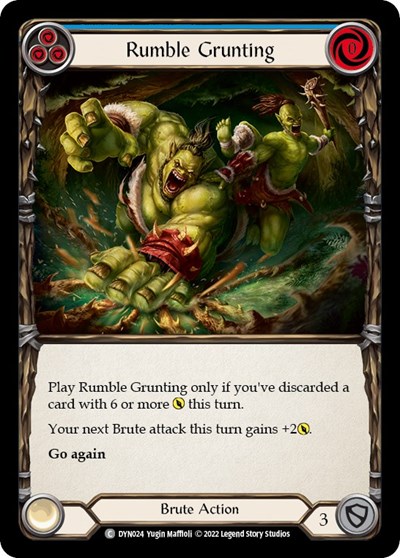 Rumble Grunting Blue