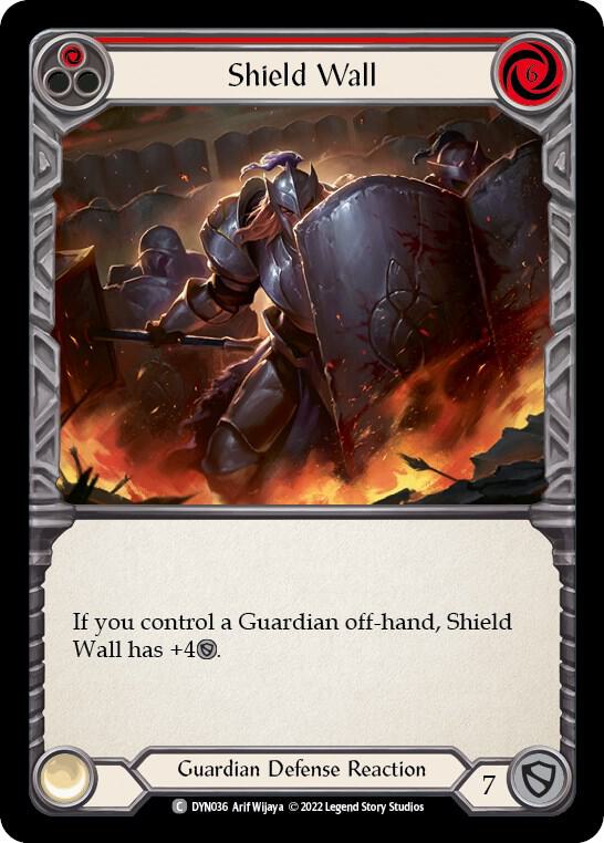 Shield Wall (Red) - Dynasty - Flesh and Blood TCG - TCGplayer.com